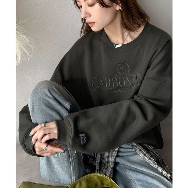 【10%OFFクーポン!12/11(木)1:59まで】Classical Elf 《JaVa ジャバコラボ》微配色刺繍の上品ロゴデザイン。刺繍カレッジロゴ裏起毛...