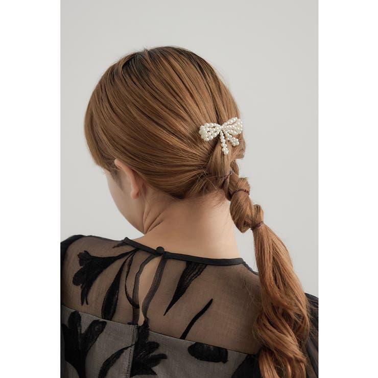 Fashion Letter niana ニアナ パールリボンコーム ヘアアクセサリー ヘアピン ヘッドドレス かんざし シルバー ゴールド パーティー 結婚式 セレモニー 入学式 卒業式 成人式 謝恩会 二次会 お呼ばれ 披露宴 ヘアアクセサリー shoplistselect-10412738 SHOPLIST サンプル画像3