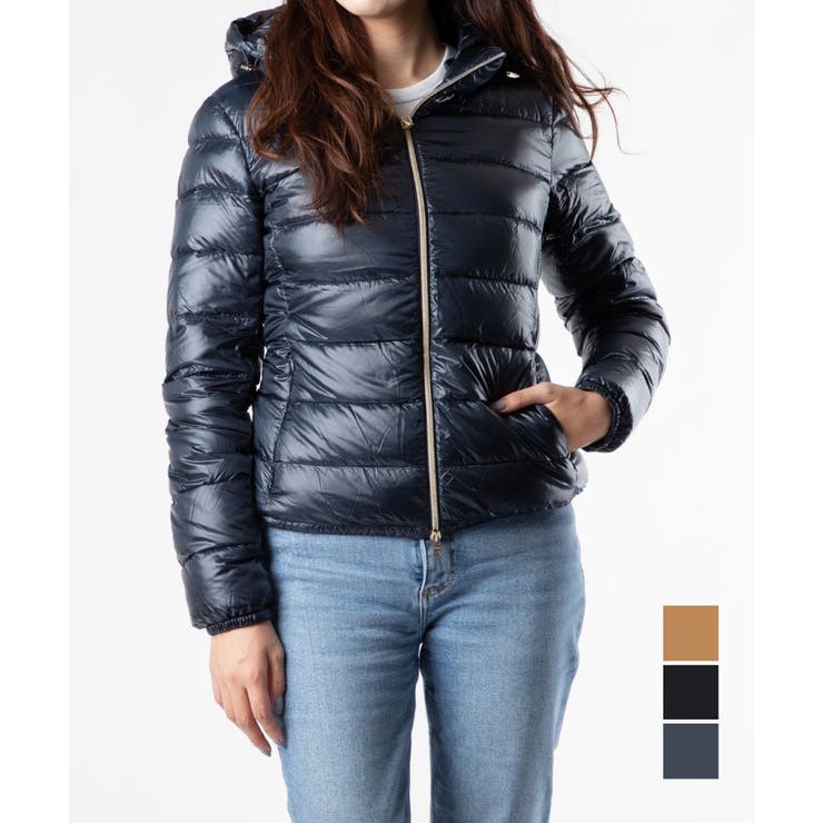 U-STREAM ヘルノ HERNO PI0833DIC 12017Z ダウンジャケット DOWN JACKET レディース アウター GIADA ボンバージャケット ショート丈 防寒着 ビジネス カジュアル 長袖 ナイロン フーディー 秋冬 アウター(