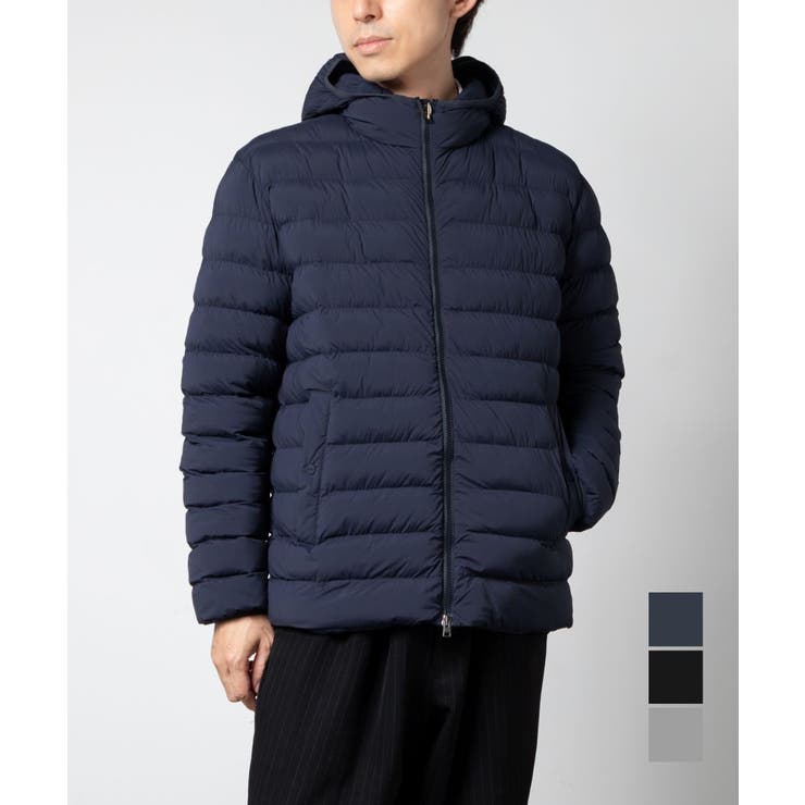 U-STREAM ヘルノ HERNO RESORT リゾート JACKET IN LIGHT STRETCH NYLON ライト ストレッチナイロン PC00019UR 12431SZ ダウンジャケット メンズ アウター アウター(コート・ジャケットなど