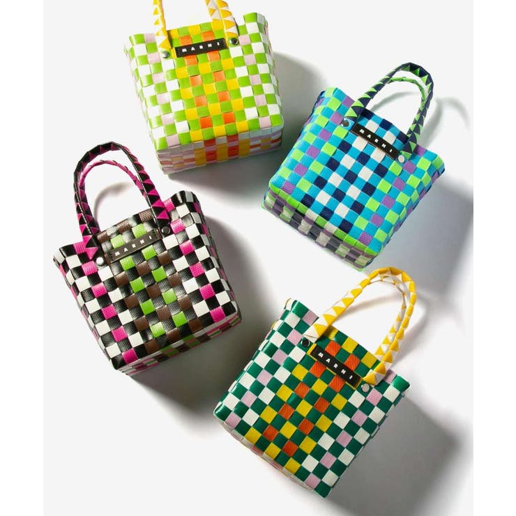 【10％OFFクーポン！3/26(木)1:59まで】U-STREAM マルニ MARNI M00178 M00IW ハンドバッグ キッズ ガールズ かごバッグ KIDS MICRO BASKET BAG バッグ・鞄