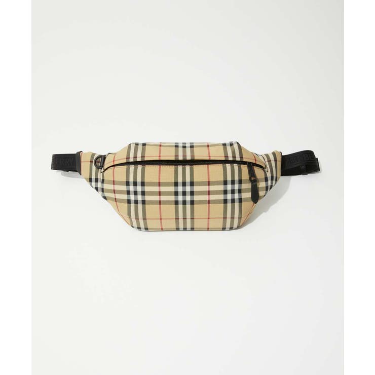 U-STREAM バーバリー BURBERRY 8084114 ボディバッグ メンズ バッグ ベルトバッグ クロスボディ カジュアル チェック柄 ロゴ ギフト プレゼント バッグ・鞄