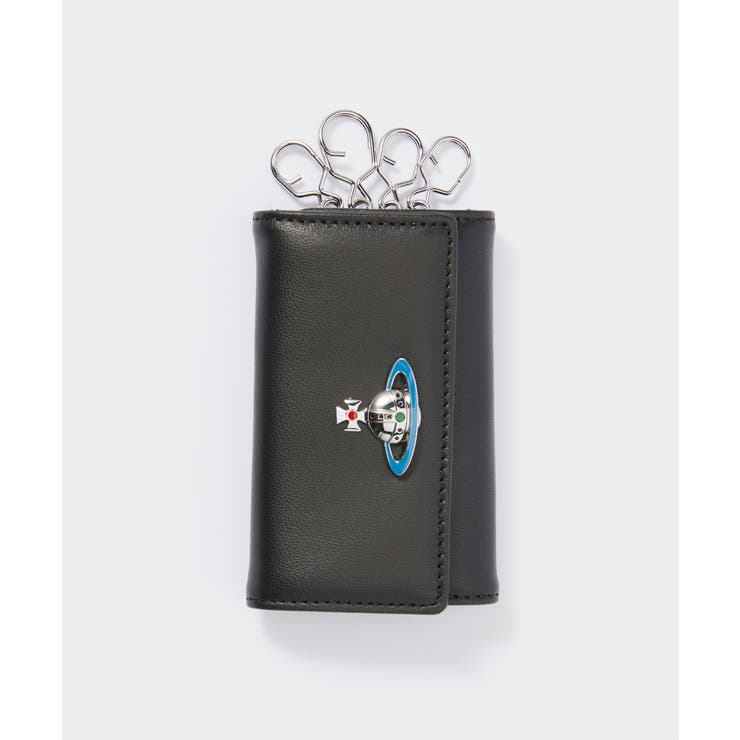 【10％OFFクーポン！1/29(木)1:59まで】U-STREAM ヴィヴィアンウェストウッド キーケース Vivienne Westwood 51020001 L001L NAPPA KEY CASE レディース ファッション小物 ブラック 小物