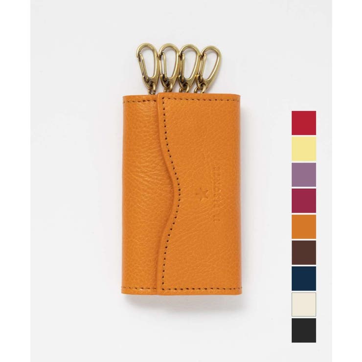 【10％OFFクーポン！1/29(木)1:59まで】U-STREAM イル ビゾンテ IL BISONTE SKH144PV0001 キーケース OLIVETA メンズ レディース 6連キーケース 小物