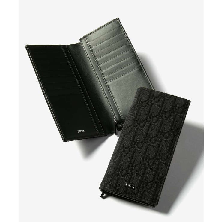 U-STREAM Dior ディオール バーティカル ロングウォレット 2OBBC002YSE OBLIQUE オブリーク 長財布 レディース 財布 財布