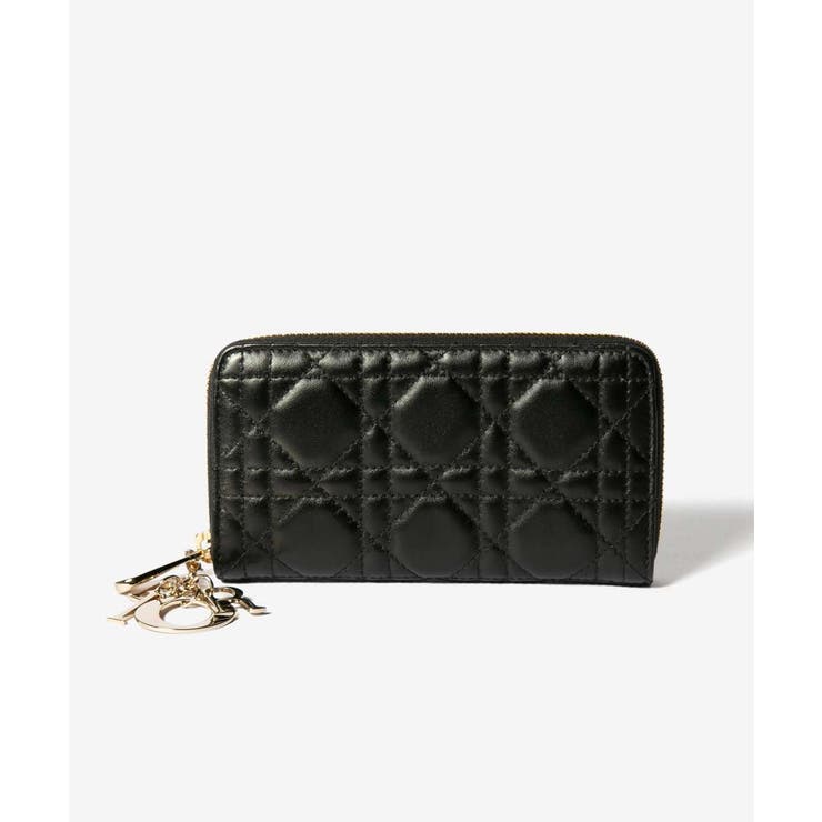 U-STREAM Dior ディオール Medium Lady Dior Zipped Wallet Medium S6024ONMJ レディディオール 長財布 レディース 財布 財布