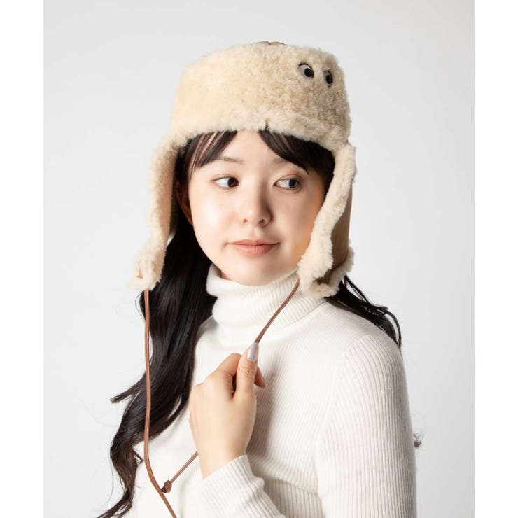 【10％OFFクーポン！11/27(木)1:59まで】U-STREAM アニヤ ハインドマーチ ANYA HINDMARCH 5050925 196406 帽子 レディース アイズ トラッパーハット カジュアル フライトキャップ Trapper Hat