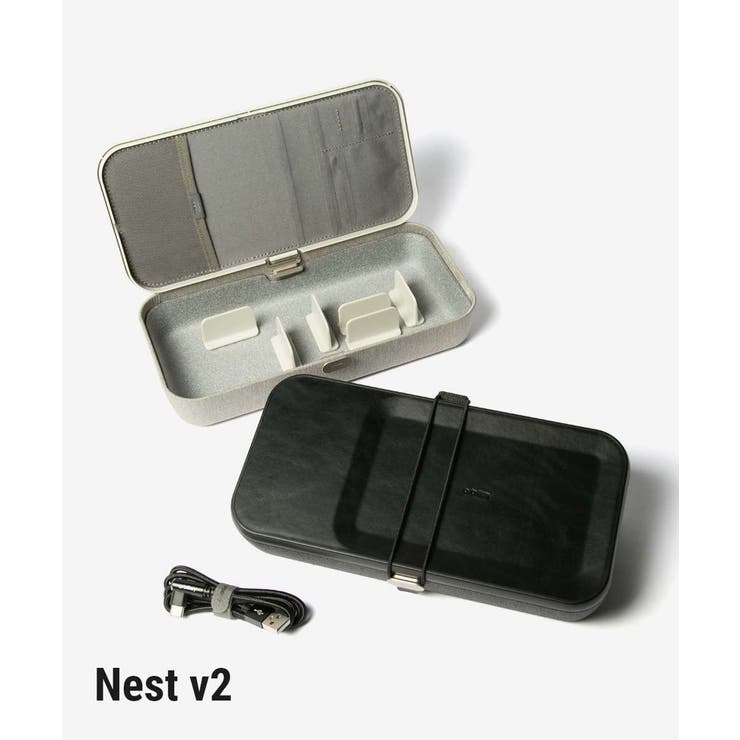 【10％OFFクーポン！11/27(木)1:59まで】U-STREAM オービットキー Orbitkey Nest v2 ネスト ブイツー WNS2 ASH-104 WNS2 BLK-104 デスクオーガナイザー ユニセックス ガジェットケース 小物入れ