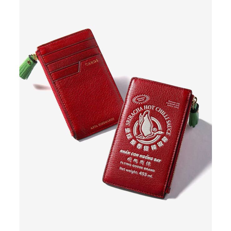 U-STREAM アニヤ ハインドマーチ ANYA HINDMARCH Anya Brands Zip Card Case Flying Goose in Shiny Ca..