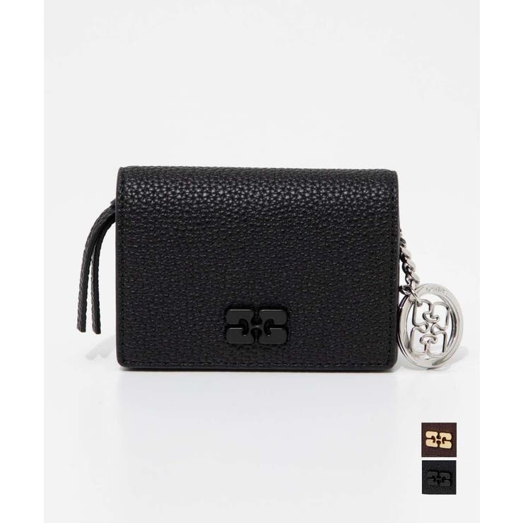 U-STREAM ���ˡ� GANNI Card Holder With Flap Grained �����ɥۥ���� �ե�å��դ� ���쥤�� A7278 5898 ...