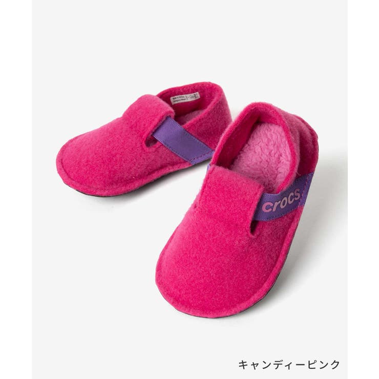 U-STREAM クロックス crocs Classic Slipper K クラシック スリッパ キッズ 205349...