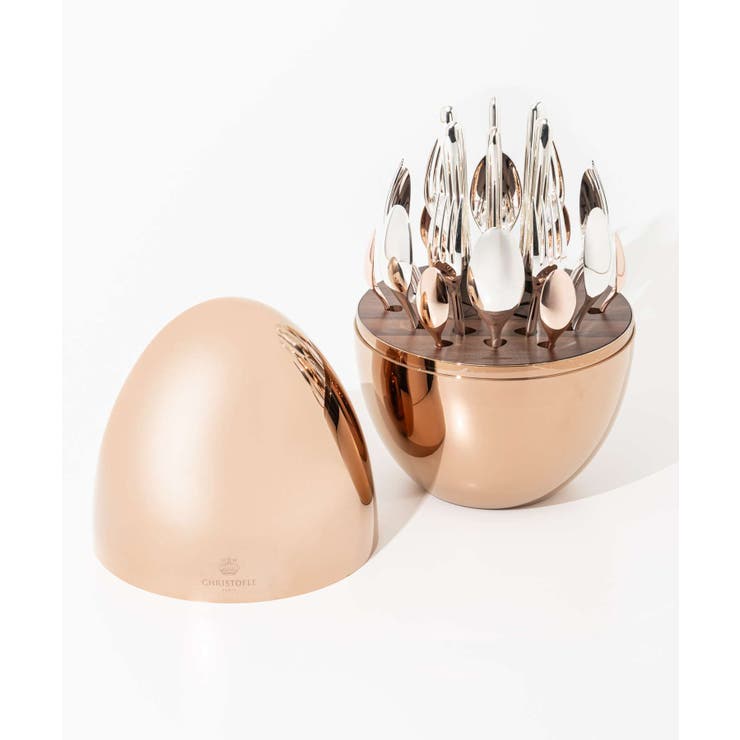 ��10��OFF�����ݥ������桪��U-STREAM ���ꥹ�ȥե� Christofle B00065399 Mood Precious �ࡼ�� �ץ쥷�㥹 6���� ���ȥ�꡼���å� 24�ԡ��� ���ס��� �ե����� �ʥ��� ����С�������