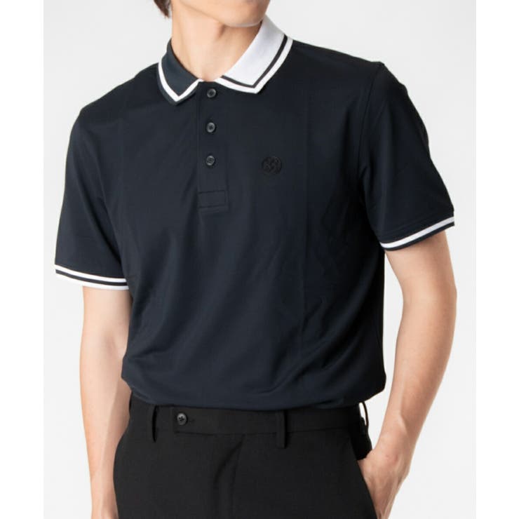 U-STREAM ジーフォア G/FORE TWO TONE RIB COLLAR TECH PIQUE POLO G4MF23K303 ポロシャツ 半袖 ゴルフ メンズ トップス スポーツ