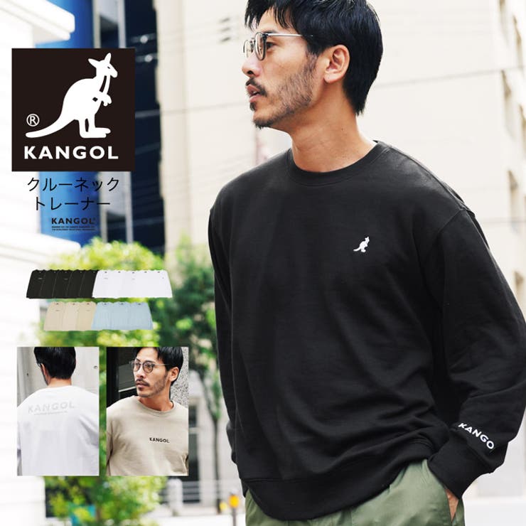 jiggysshopselect カンゴール トレーナー ビッグシルエット◆KANGOL クルーネックトレーナー◆スウェット プルオーバー メンズ ブランド 長袖 ロゴ スエット おしゃれ ワンポイント ゆったり オーバーサイズ トップス 韓国 ファッシ