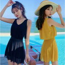 ワンピース水着 韓国ファッション ビキニ レディース 体型カバー ワンピース水着 洋服風 かわいい ママ水着 海 プール ビーチ 卒業旅行 旅行 セクシー