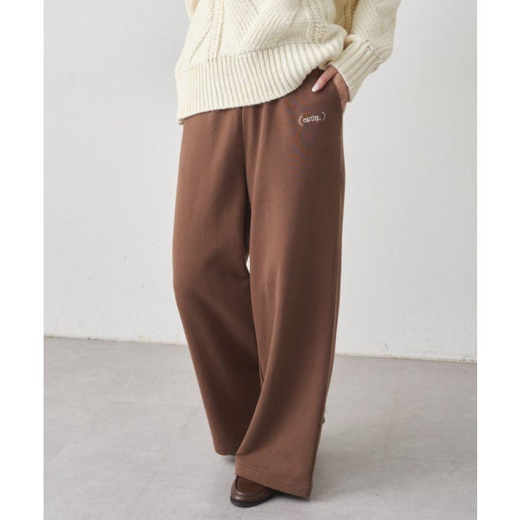 【10％OFFクーポン！11/27(木)1:59まで】PAL GROUP OUTLET 【earthy_】スウェットイージーワイドPT パンツ・ズボンのサムネイル