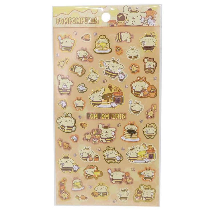 cinemacollection ポムポムプリン シールシート シール はち サンリオ 山野紙業 デコレーション デコシール キャラクター グッズ 文房具のサムネイル