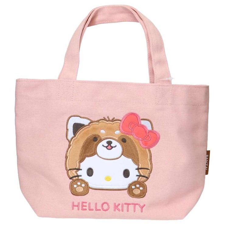 cinemacollection ハローキティ ランチバッグ 帆布ミニトート バンザイシリーズ レッサーパンダ サンリオ お弁当かばん キャラクター グッズ 食器・キッチン用品