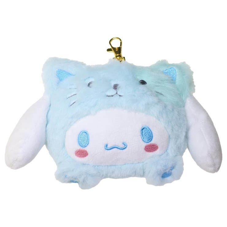 【10％OFFクーポン！1/16(金)1:59まで】cinemacollection シナモロール 定期入れ＆小銭入れ フェイスパスケース バンザイシリーズ ネコ サンリオ ICカードケース キャラクター グッズ 小物