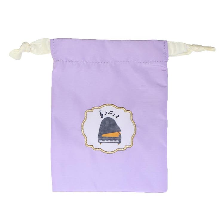 cinemacollection Music Ensemble きんちゃく袋 巾着 ピアノ パープル Green Flash 小物入れ かわいい ..