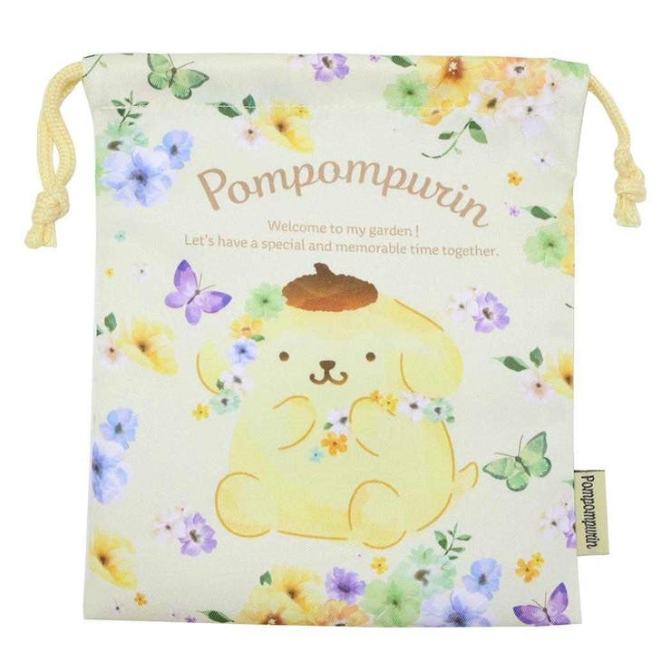 cinemacollection ポムポムプリン 巾着袋 きんちゃくポーチ フラワー サンリオ ジェイズプランニング ..
