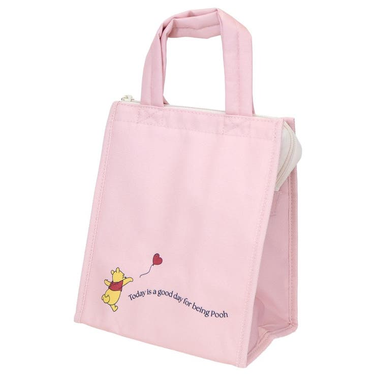 cinemacollection くまのプーさん ランチトート ランチバッグスクエア M HEART ディズニー 大西賢製販 お弁当かばん 保冷 キャラクター グッズ 食器・キッチン用品