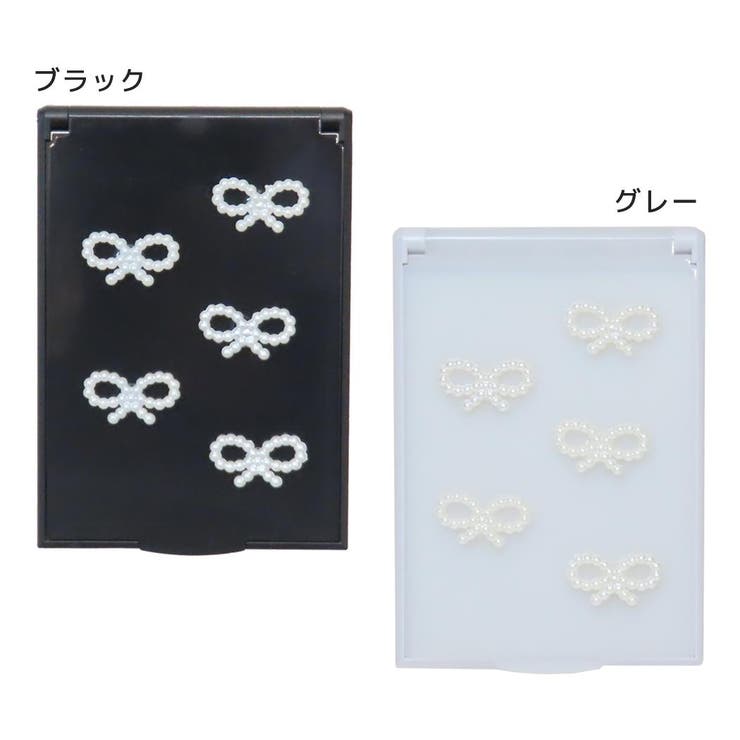 cinemacollection リボンコスメ 手鏡 Sサイズミラー パール クーリア コスメ雑貨 かわいい グッズ 小物