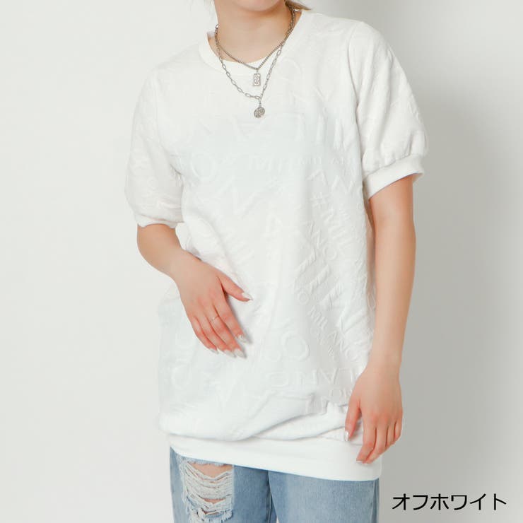 GORGE ミラノジャガード半袖チュニック トップス