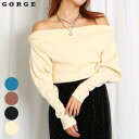 GORGE ドレープオフショル トップス(4)