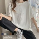 【5/15限定 15%OFFクーポン】Miniministore 立体ロゴtシャツ 韓国チュニックロンT トップス
