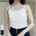 GORGE パット付きジャガードキャミ54 トップス