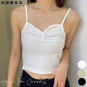 GORGE ギャザーテレコキャミソール トップス
