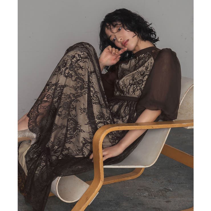 【10％OFFクーポン！11/27(木)1:59まで】GIRL 結婚式 ワンピース パーティードレス ドレス 袖あり 大きいサイズ オケージョンドレス オケージョン フォーマル ロング丈 ロングドレス レース 半袖 五分袖 二次会 披露宴 お呼ばれ 上品