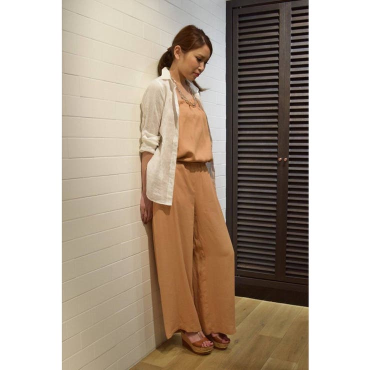 B.C STOCK ＜NOBLE＞ キュプラサテン オールインワン パンツ・ズボン