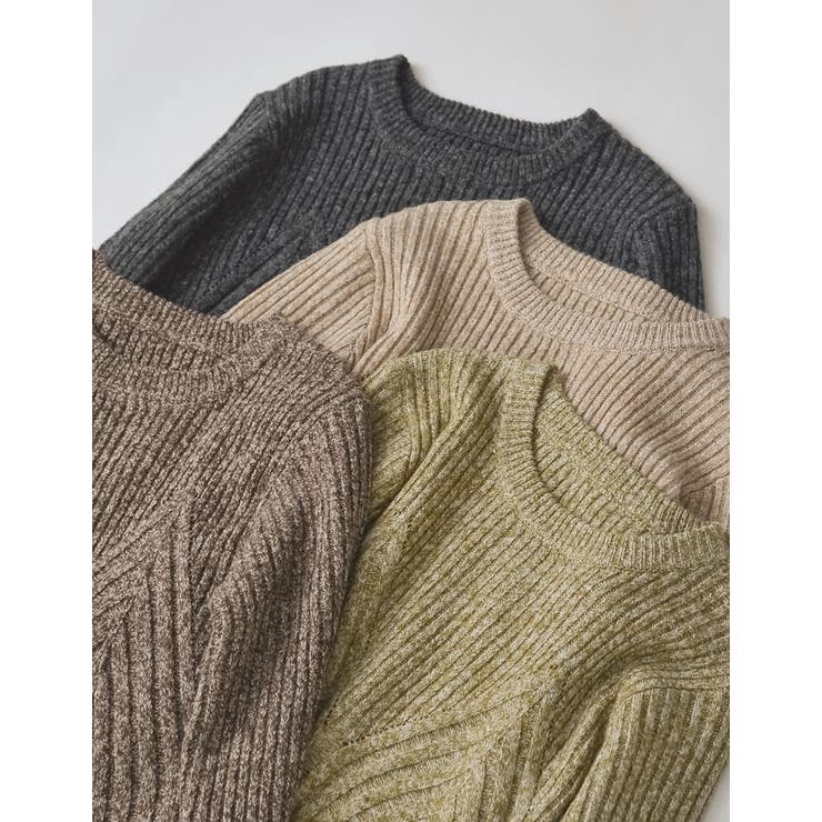 【10％OFFクーポン！9/11(金)1:59まで】Re:EDIT ミックスニットビスチェ見えトップス トップス shoplistselect-10423669 SHOPLIST サンプル画像2