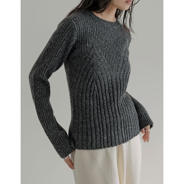 【10％OFFクーポン！9/11(金)1:59まで】Re:EDIT ミックスニットビスチェ見えトップス トップス shoplistselect-10423669 SHOPLIST サンプル画像3