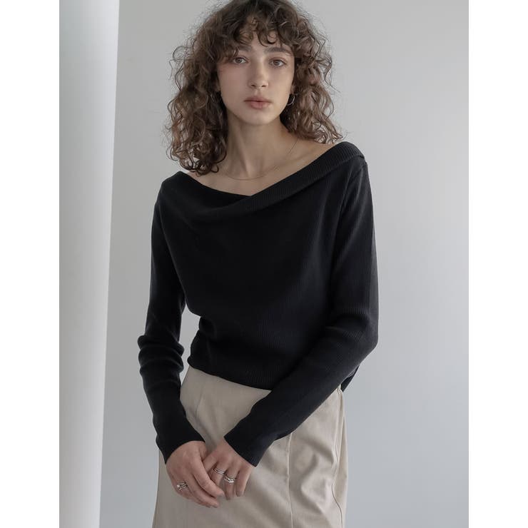 【エントリーでP10倍！9日(金)1:59まで】Re:EDIT [2025AW COLLECTION]2WAYオフショルリブニットトップス トップス shoplistselect-10423668 SHOPLIST サンプル画像3