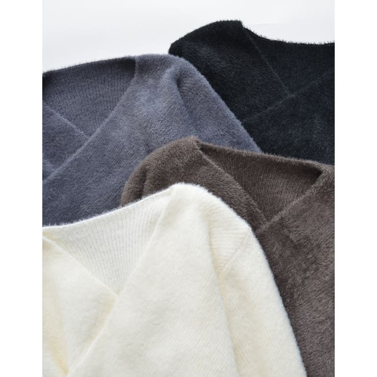 Re:EDIT シャギーカシュクールニットプルオーバー トップス shoplistselect-10423663 SHOPLIST サンプル画像2