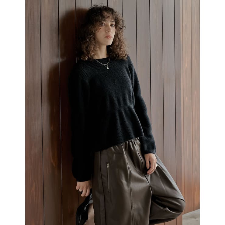 Re:EDIT [2025AW COLLECTION]ギャザーニットトップス トップス shoplistselect-10423661 SHOPLIST サンプル画像2