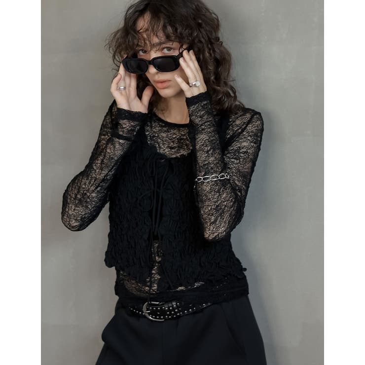 Re:EDIT ストレッチシアーレーストップス トップス shoplistselect-10423655 SHOPLIST サンプル画像2