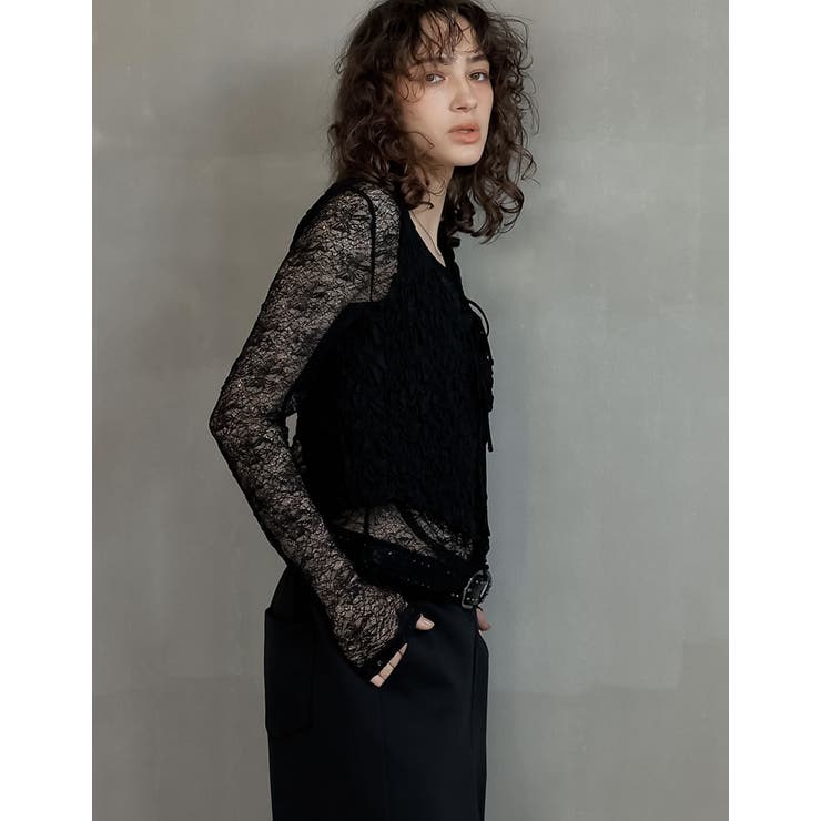 Re:EDIT ストレッチシアーレーストップス トップス shoplistselect-10423655 SHOPLIST サンプル画像3
