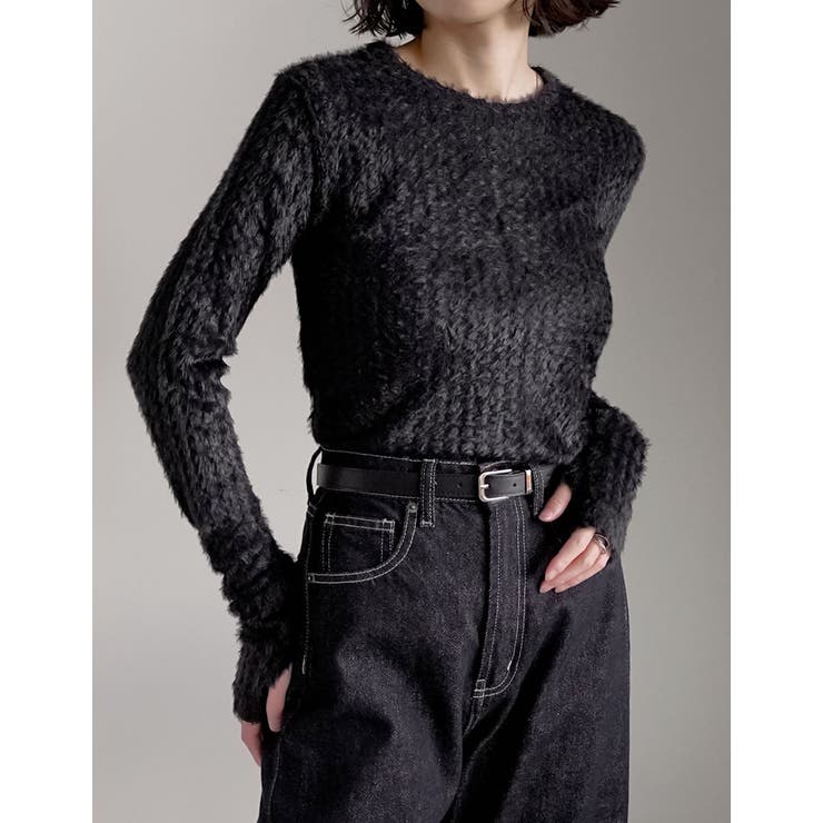 Re:EDIT ミニフェザークルーネックトップス トップス shoplistselect-10423664 SHOPLIST サンプル画像2