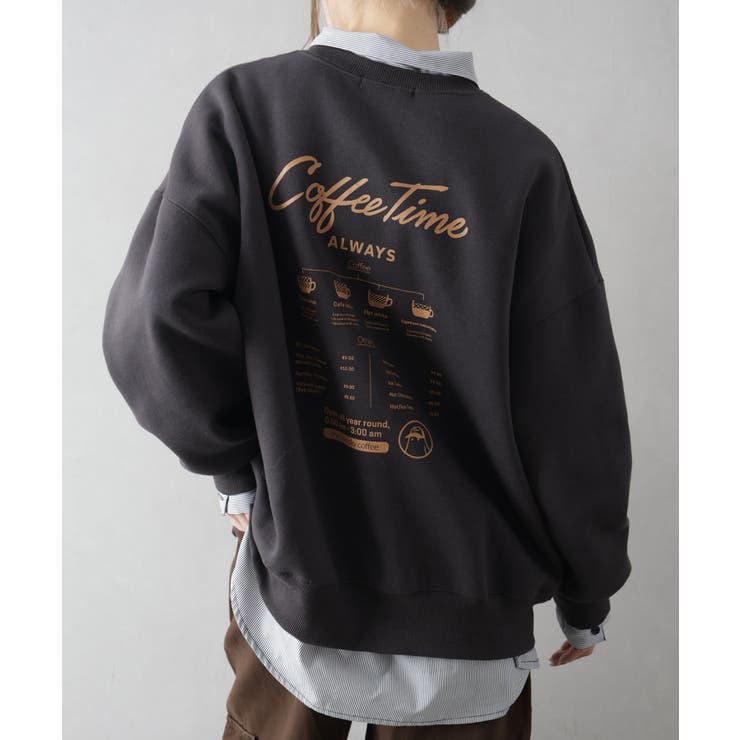 SpRay 裏起毛カフェおばけスウェット トップス