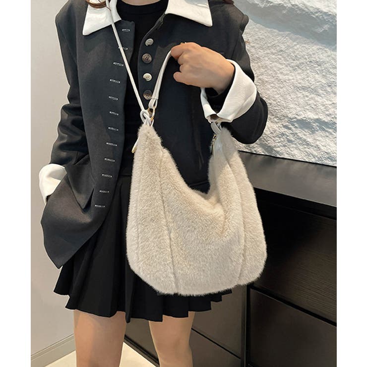 【10％OFFクーポン！11/27(木)1:59まで】SUNSHINE CLOSET もこもこトートバッグエコファー秋冬バッグ バッグ・鞄