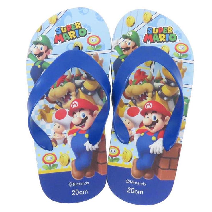 【10％OFFクーポン！1/16(金)1:59まで】cinemacollection【KIDS】 スーパーマリオ 子供用サンダル ビーチサンダル コミック ジェイズプランニング キッズ こども 子ども キャラクター グッズ シューズ・靴