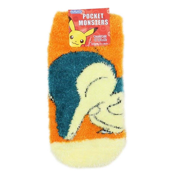 cinemacollection【KIDS】 ポケットモンスター 子供用防寒室内靴下 キッズもこもこショートソックス ヒ..