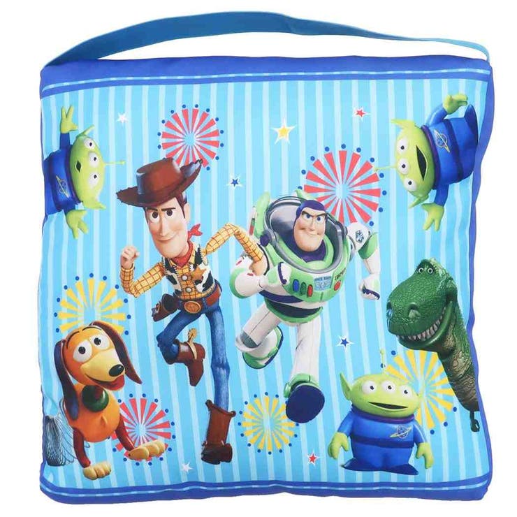 【10％OFFクーポン！1/16(金)1:59まで】cinemacollection【KIDS】 トイストーリー 座布団 学校 スクール クッション アクションスタイル 新入学 ディズニー 丸眞 新学期準備雑貨 小学生 女の子 男の子 キャラクター グッ