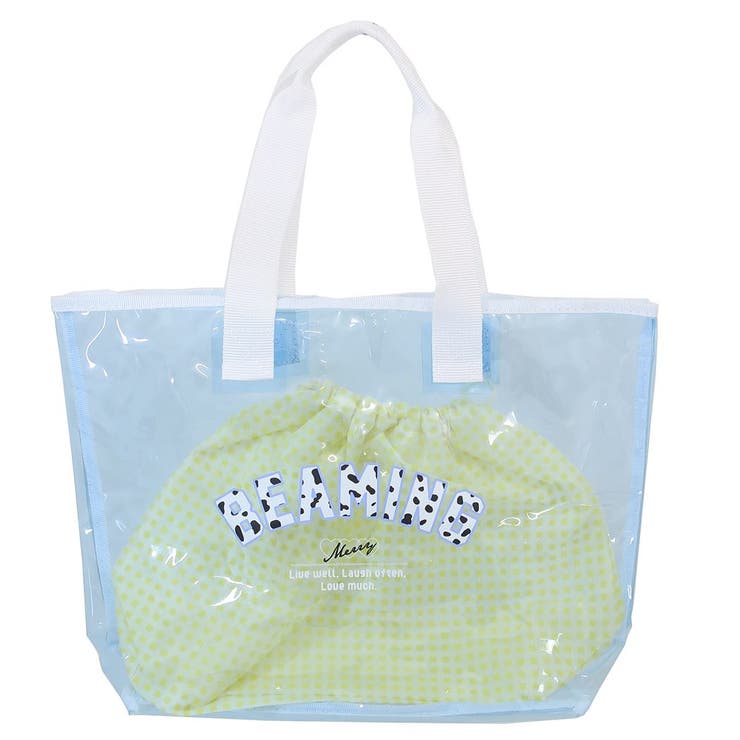 cinemacollection【KIDS】 プールバッグ ティーントートビーチバッグ ダルメシアンロゴ ニシオ 海プール サマーレジャー用品 女の子 グッズ 水着