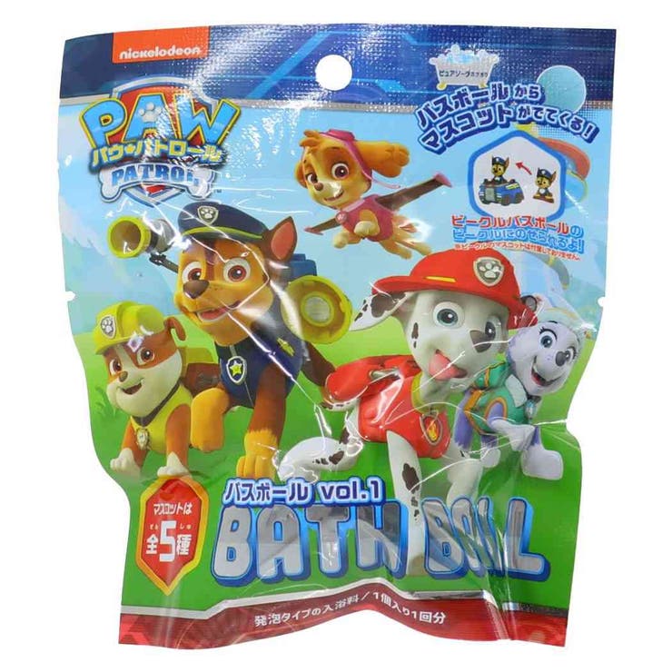【10％OFFクーポン！1/29(木)1:59まで】cinemacollection【KIDS】 パウパトロール 入浴剤 バスボール vol.1 ノルコーポレーション 子供とお風呂 アニメキャラクター グッズ バス・トイレ・掃除洗濯