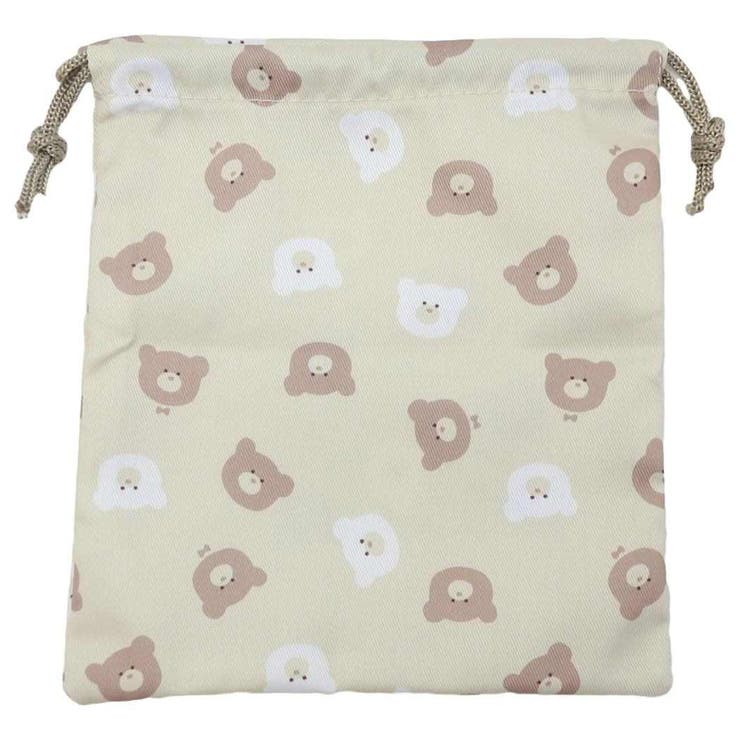 cinemacollection【KIDS】 巾着袋 きんちゃくポーチS くま 新入学 アニマル ミントイン 新学期準備 女..